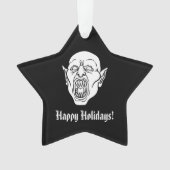 Spooky Vampire oder Dracula Horror Ornament (Vorderseite)