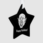 Spooky Vampire oder Dracula Horror Ornament (Vorderseite)
