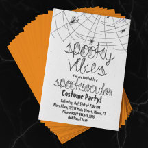 Spooky Vibes Abstrakt Spiders Halloween-Party