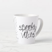 Spooky Vibes Abstrakt Spiders Milchtasse (Rechte Ecke)