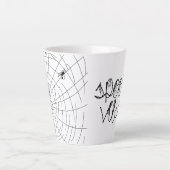 Spooky Vibes Abstrakt Spiders Milchtasse (Vorderseite)