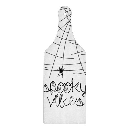Spooky Vibes Abstrakt Spiders Schneidebrett (Vorderseite)