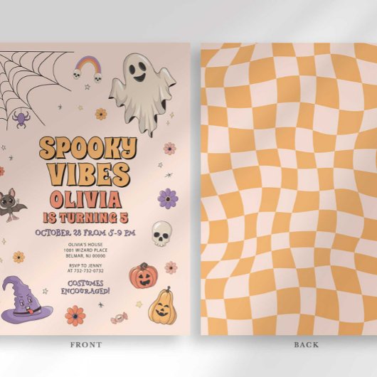 Spooky Vibes Birthday Einladung