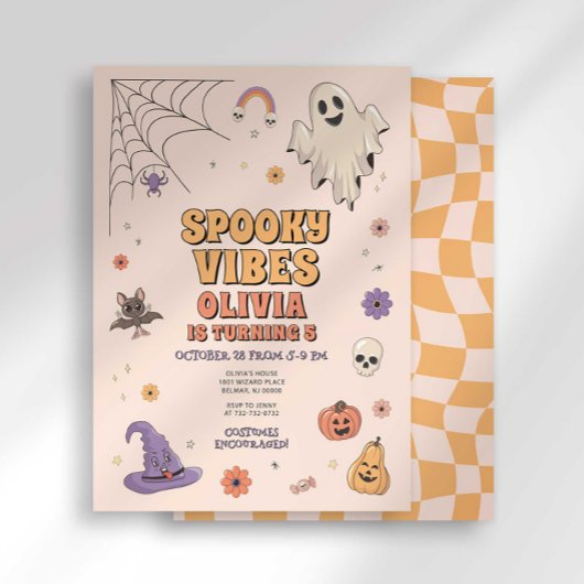 Spooky Vibes Birthday Einladung
