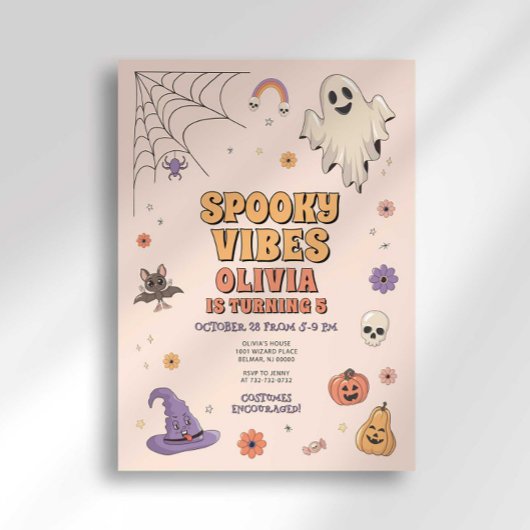 Spooky Vibes Birthday Einladung