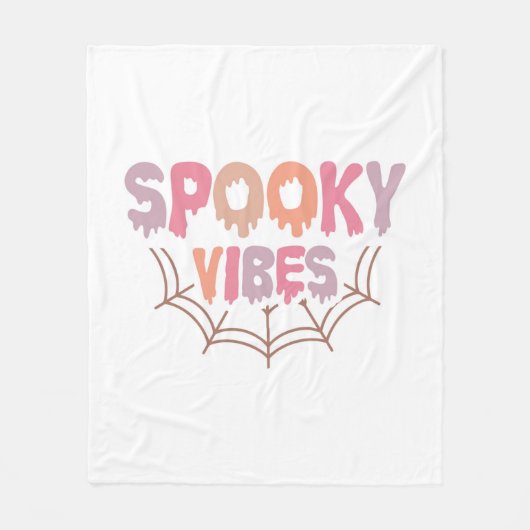 Spooky Vibes Fleecedecke (Vorderseite)