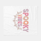 Spooky Vibes Fleecedecke (Vorderseite (Horizontal))