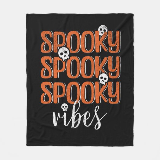 Spooky vibes fleecedecke (Vorderseite)