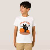 Spooky Vibes für lustige Halloween-Kinder T-Shirt (Vorne ganz)