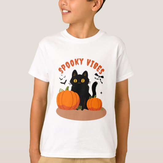 Spooky Vibes für lustige Halloween-Kinder T-Shirt (Vorderseite)