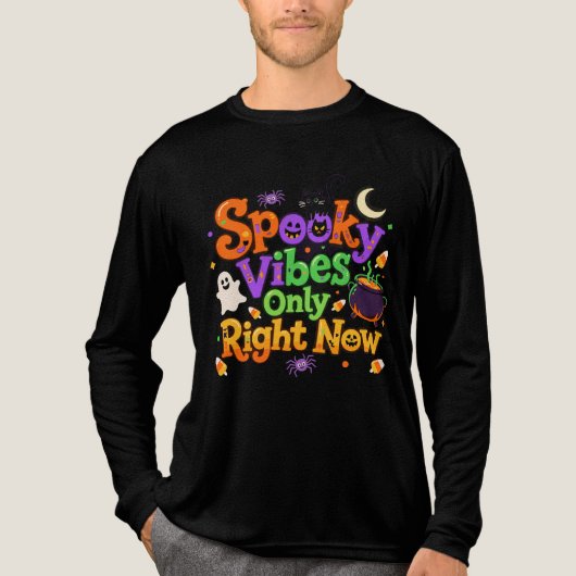 Spooky Vibes gerade Tri-Blend Shirt (Vorderseite)