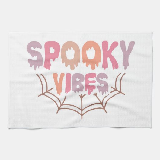 Spooky Vibes Geschirrtuch (Horizontal)