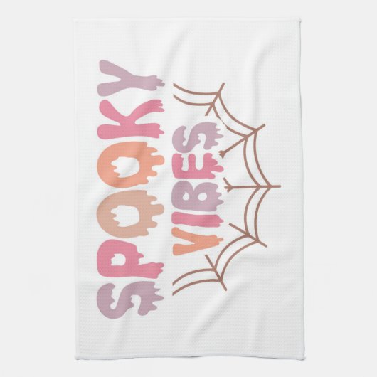 Spooky Vibes Geschirrtuch (Vertikal)