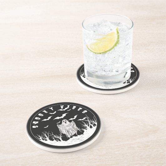 Spooky Vibes Getränkeuntersetzer (Seite)