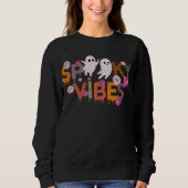 Spooky Vibes Ghost Halloween Sweatshirt (Vorderseite)
