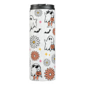 Spooky Vibes Ghost Halloween Thermosbecher (Rückseite)