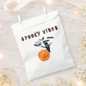 Spooky Vibes Ghost Pumpkin Halloween Design Geschenktütchen (Ausgeschnitten)