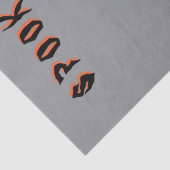 Spooky Vibes Ghost Pumpkin Halloween Design Seidenpapier (Detail)