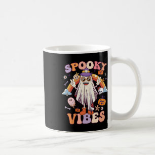 Spooky Vibes Ghost Retro Groovy Halloween Women Gi Kaffeetasse