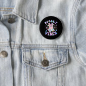 Spooky Vibes Ghost Retro Halloween Boo Crew Button (Beispiel)