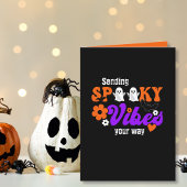 Spooky Vibes Ghosts Halloween Karte