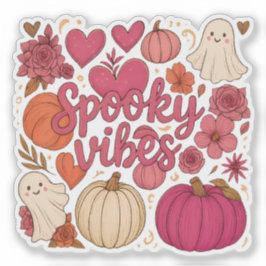 Spooky Vibes — Halloween Aufkleber
