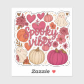 Spooky Vibes — Halloween Aufkleber (Blatt)