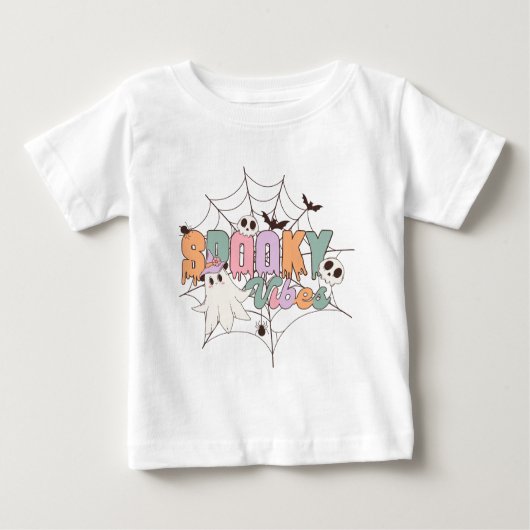 Spooky Vibes Halloween Baby T-shirt (Vorderseite)