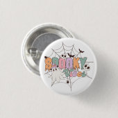Spooky Vibes Halloween Button (Vorne & Hinten)