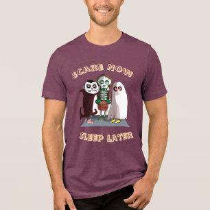 Spooky Vibes – Halloween Design Herren T-Shirt De Tri-Blend Shirt