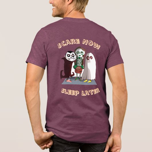 Spooky Vibes – Halloween Design Men’s T-Shirt Des Tri-Blend Shirt (Rückseite)