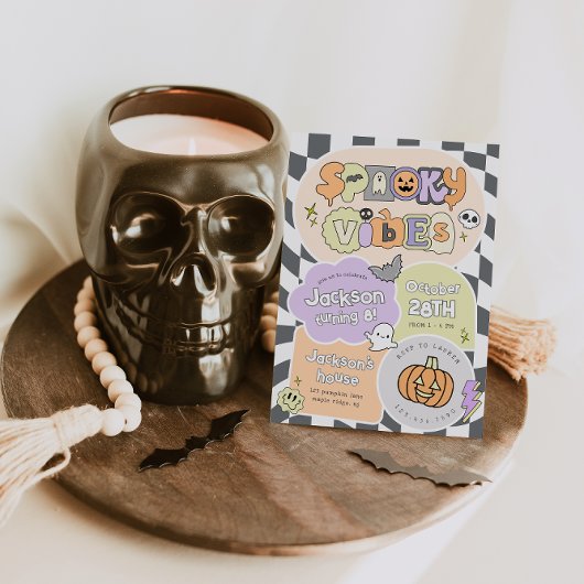Spooky Vibes Halloween Einladung
