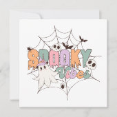 Spooky Vibes Halloween Einladung (Vorderseite)
