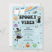 Spooky Vibes Halloween Einladung (Vorderseite)