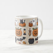 Spooky vibes Halloween gift Kaffeetasse (VorderseiteRechts)