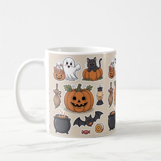 Spooky vibes Halloween gift Kaffeetasse (Links)