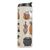 Spooky vibes Halloween gift Thermosbecher (Nach links gedreht)