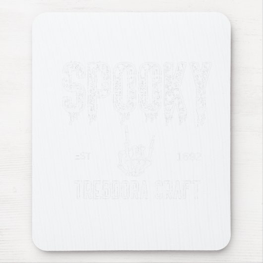 Spooky Vibes: Halloween Graphic T-Shirt Mousepad (Vorne)