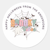 Spooky Vibes Halloween Groovy Leckerei Bag Sticker (Vorderseite)