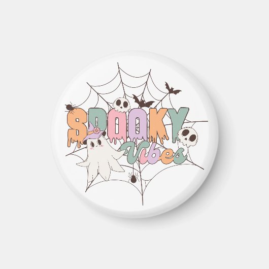 Spooky Vibes Halloween Magnet (Vorne)