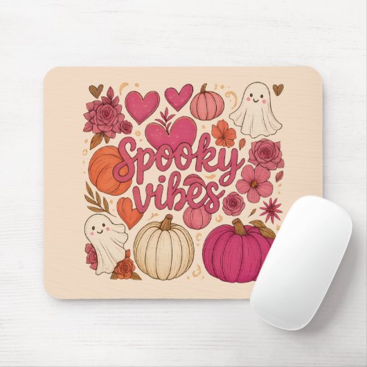 Spooky Vibes — Halloween Mousepad (Mit Mouse)
