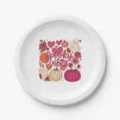 Spooky Vibes — Halloween Pappteller (Vorderseite)