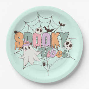 Spooky Vibes Halloween Pappteller