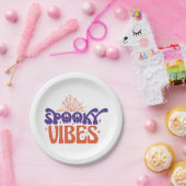 Spooky vibes Halloween-Party Pappteller (Party)