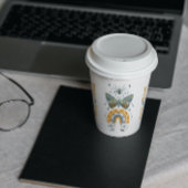 Spooky Vibes Halloween symbols pattern Paper Cups Pappbecher