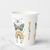 Spooky Vibes Halloween symbols pattern Paper Cups Pappbecher (Vorderseite)