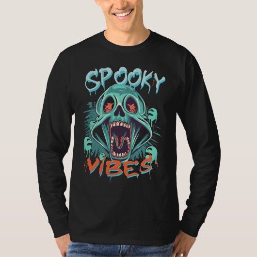 "Spooky Vibes Halloween T - Shirt - Halloween-T-Sh (Vorderseite)