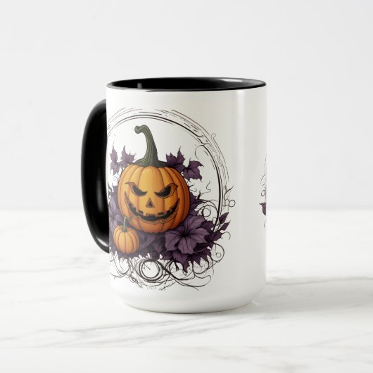 "Spooky Vibes Halloween Tasse - Sip in Funny Style (Vorderseite Links)