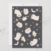 Spooky Vibes Hippie Halloween-Party Einladung (Rückseite)