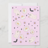 Spooky Vibes Hippie Halloween-Party Einladung (Rückseite)